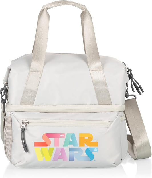 PICNIC TIME Star Wars Tarana Insulated Lunch Bag Made from Recycled Material, Lunch Box with Picnic Set, Upcycled Lunch Cooler Bag, (Halo Gray)