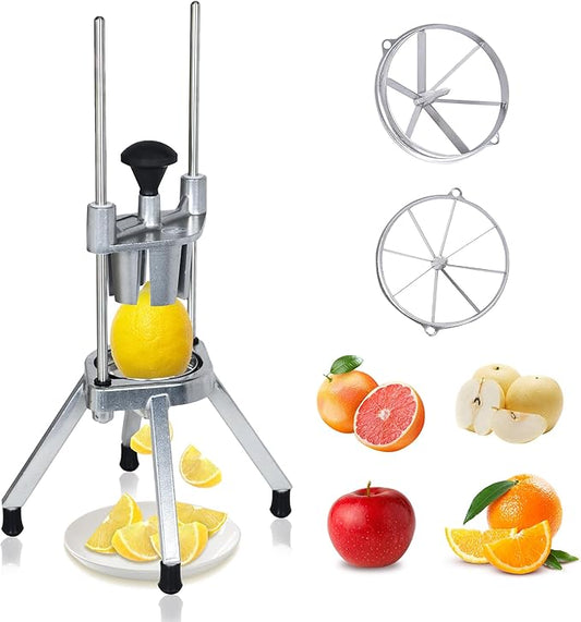 Hakka Commercial Easy Wedger Slicer Lemon Cutter with 4 Wedger/ 6 Wedger/8 Wedger Stainless Steel Fruit Cutter Lime Slicer for Lemons Limes Tomatoes Potatoes