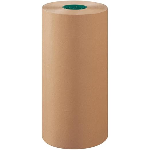 Aviditi Unbleached Butcher Paper Rolls, 18 Inches, Kraft, 1 Roll, FDA Compliant, Food Grade Wrapping Paper, Made in The USA