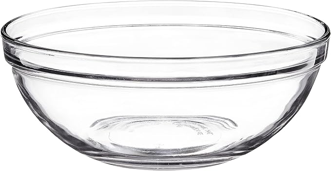 Anchor Hocking 10 Piece Mixing Bowl Set, Nesting Serving Bowls & Mixing Bowls (1 oz, 2 oz, 4 oz, 6 oz, 10 oz, 16 oz, 1 Qt, 1.5 Qt, 2.5 Qt, 3.5 Qt)