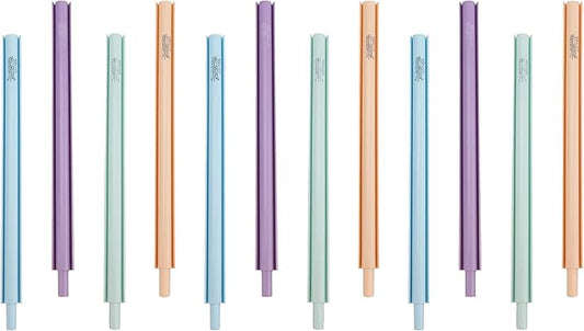 BSeal Bag Sealer - Keep Food Crisp & Fresh Longer | Food Saver | Bag Clips | Pastel Colors | Pack of 12