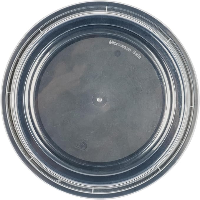 Restaurantware Asporto 48 Ounce To Go Boxes 100 Microwavable Take Out Food Containers - Clear Plastic Lids Included Do Not Contain BPA Black Plastic Catering Food Containers Disposable Round