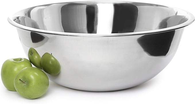 Ybmhome YBM HOME Stainless Steel Mixing Bowl - Premium Polished Mirror Nesting Metal Bowl for Cooking and Serving, Stackable for Convenient Storage-3.25 Quart, 1191, silver
