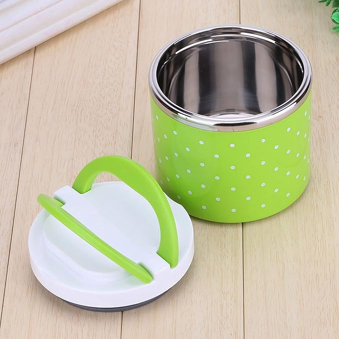 1 Layer Stainless Steel Insulation Thermo Thermal Lunch Box Food Container Hot