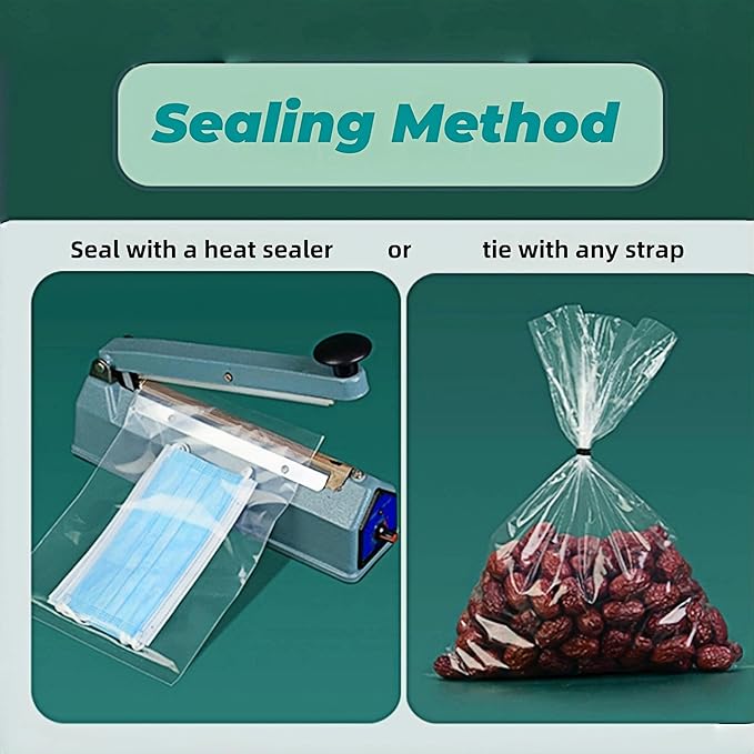 Reusable Extra Large Clear 3.94mil Plastic Bags 23.6x35.4 inch 5 Pieces Flat Open Storage Packaging for Dustproof Clothes Car Seat Luggage Suitcase Food Bulk Pack for Traveling Moving