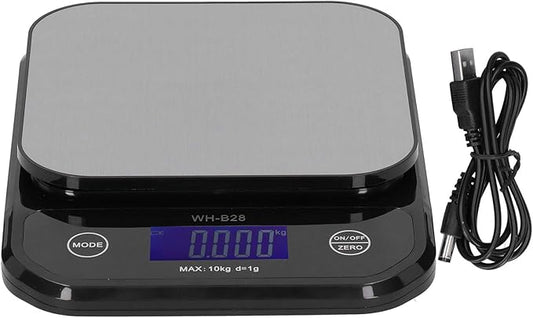 Garosa Wh-B28 10Kg/1g Electronic Scale Multipurpose LCD Digital Stainless Steel Weighing Scale, Measuring in Grams and Ounces, Scale