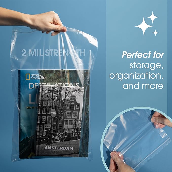 Spartan Industrial - 3” X 3” (200 Count) 2 Mil Clear Reclosable Zip Plastic Poly Bags with Resealable Lock Seal Zipper