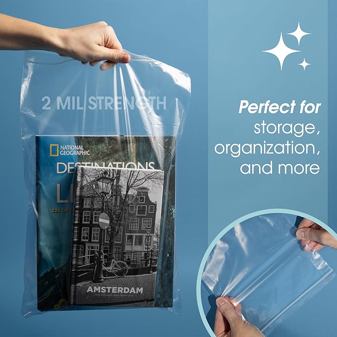 Spartan Industrial - 1.5” X 1.5” (200 Count) 2 Mil Clear Reclosable Zip Plastic Poly Bags with Resealable Lock Seal Zipper