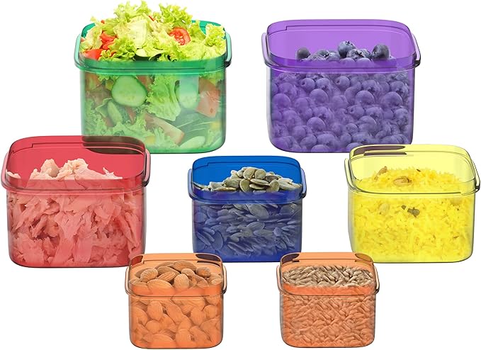 Portion Control Meal Prep Containers- 7 Pc2 PK