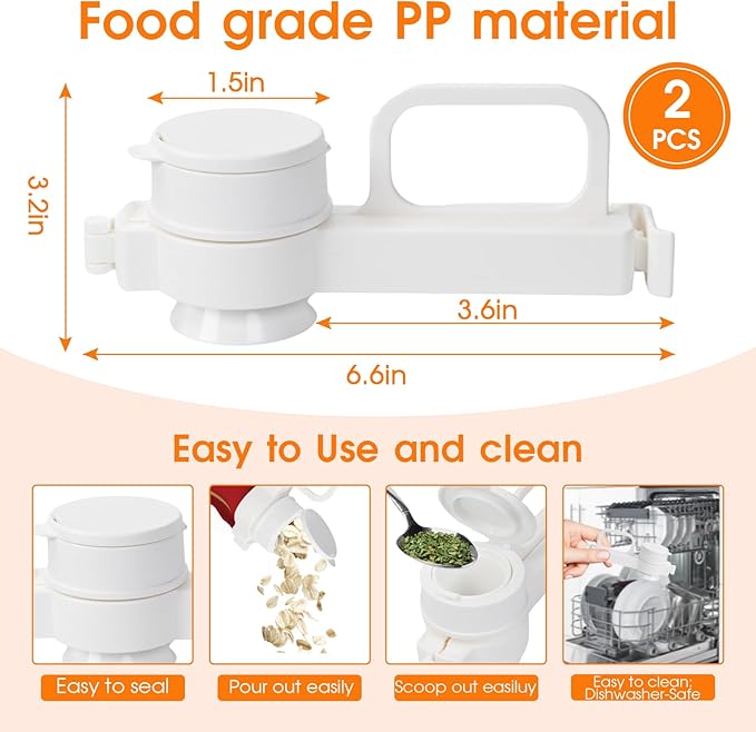 Pouring mouth food bag sealing clip, food storage clip, reusable handheld sealing clip, suitable for storage bags of particles, food, and liquids