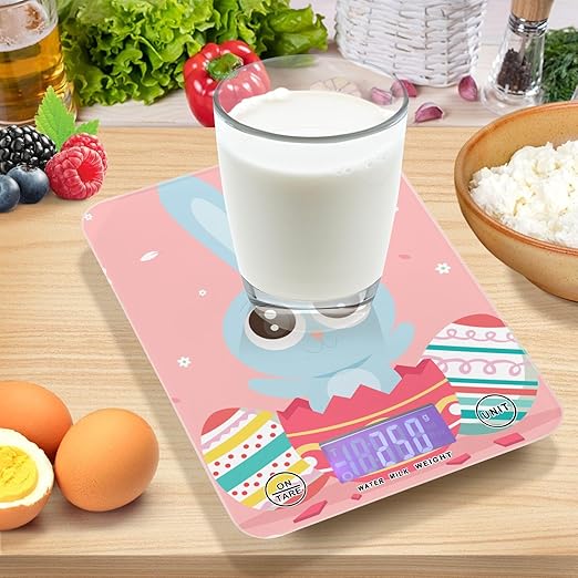 Food Scale Kitchen Scale Food Scales Digital Weight Grams and Ounces Small Electronic Food Scale for Baking Cooking Easter Egg Rabbit
