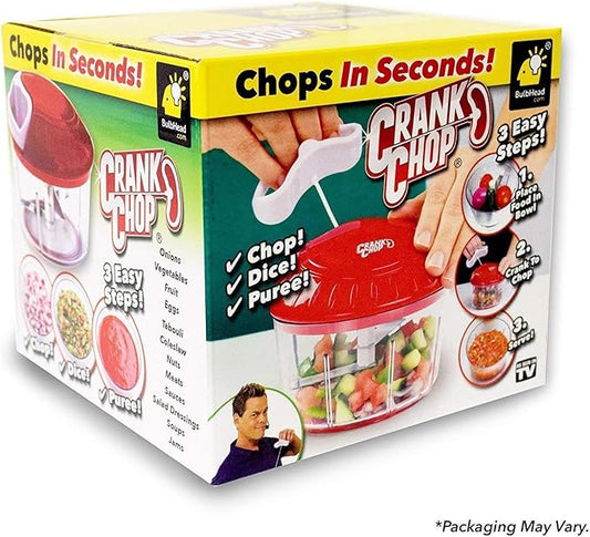 Food Chopper and Processor Original - Chop Dice Puree Vegetables Onions Tomatoes Garlic Meats and Nuts in Just Seconds for Delicious Meals - Perfect for Homemade Salsa
