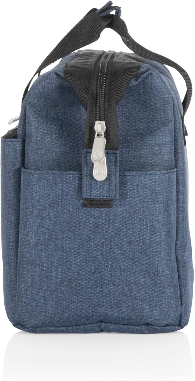 PICNIC TIME - On The Go Lunch Bag - Soft Cooler Lunch Box - Insulated Lunch Bag, (Navy Blue)