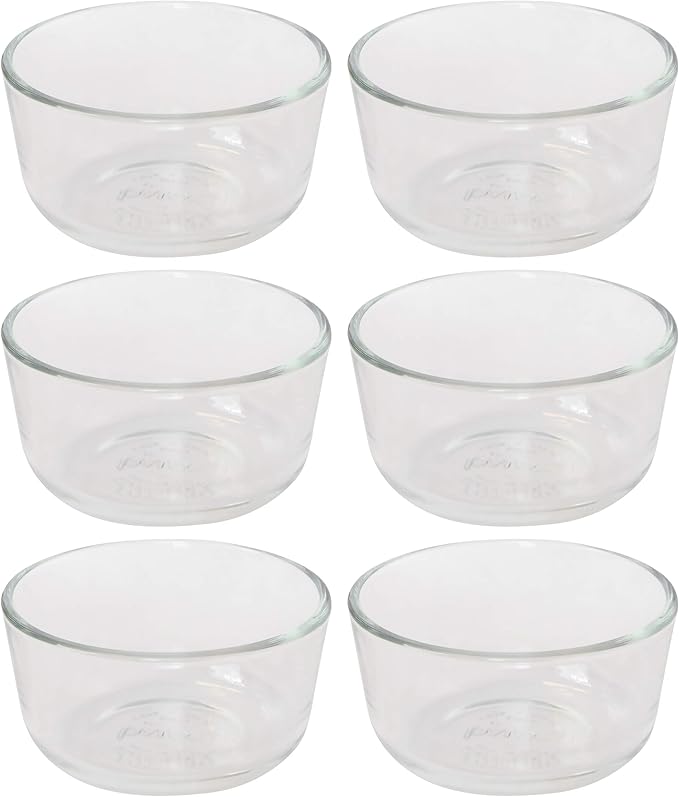 Pyrex 7202 1-Cup Glass Bowl (6-Pack)