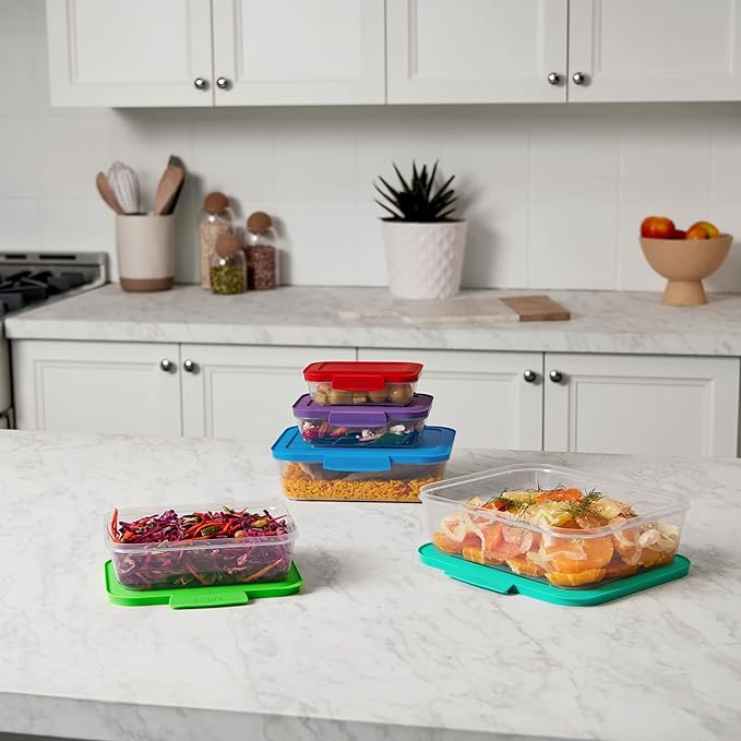 Sistema Nest It Food Storage Containers with Lids, 8-Pack
