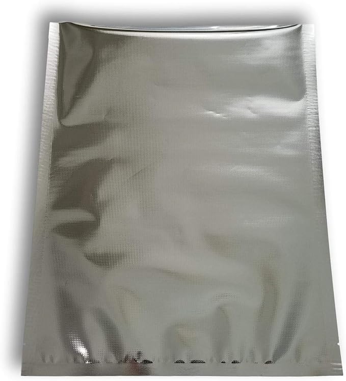 11”x14” SteelPak Textured/Embossed Mylar Vacuum Sealer Bags – One Gallon Size Hot Seal Commercial Grade Food Sealer Bags for Food Storage and Sous Vide (28, 50 or 500) (50)