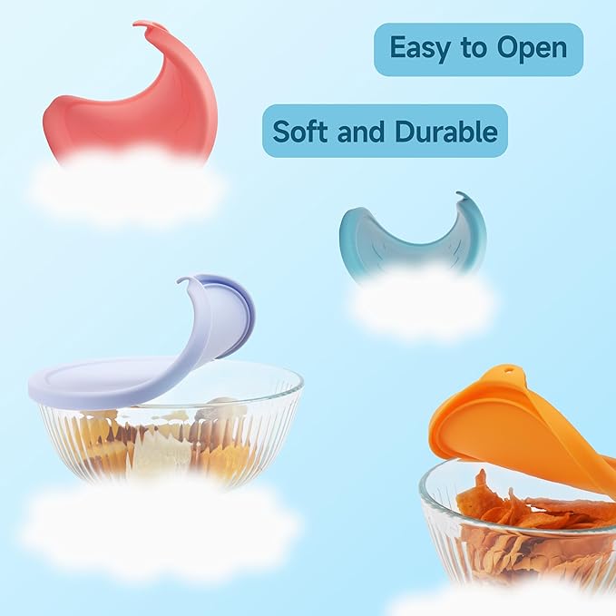 1 Pack Silicone Replacement Lids Only Fit for Pyrex 7404-S 4.5 Quart Sculpted Clear & Sculpted Tinted Glass Mixing Bowls, Extra Large Size Silicone Covers, Dishwasher & Microwave Safe