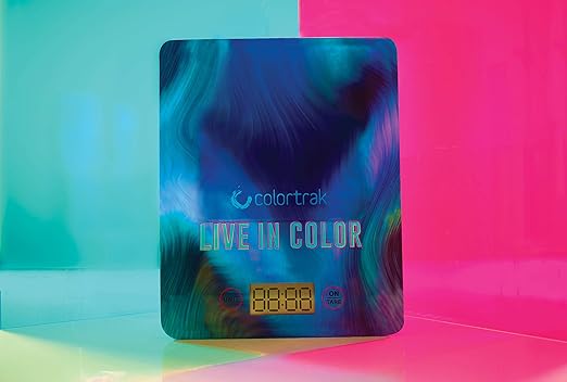 Colortrak Digital Scale, Tempered Glass Scale for Measuring Fits Most Color Trays and Stations, Measures Quantities in lb, oz, ml, g, kg, Sleek 8" x 6.5" Design