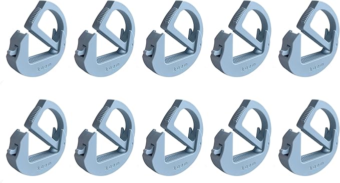 Bag Clip, chip Clip, Food Clip, Bread Clip | Heavy Duty, Adjustable, one Size fits All, Stackable, Magnetic, Fridge & Freezer Safe, Hook-able,Built to Last, Ergonomic (Dreamy Sky, 10 Pack)