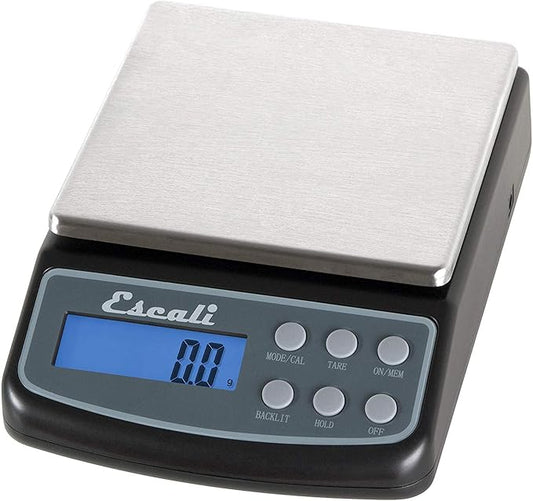 Escali L600 L-Series High Precision Professional Lab Scale, Six Units of Measurements, Capacity 600 gram / Resolution 0.01 gram, Tare Feature, LCD Digital Display, Black