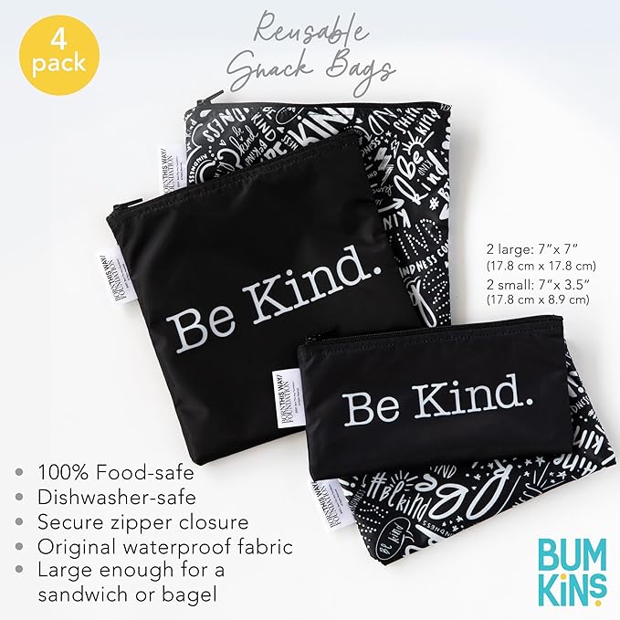 BTWF Be Kind Snack & Sandwich Bags
