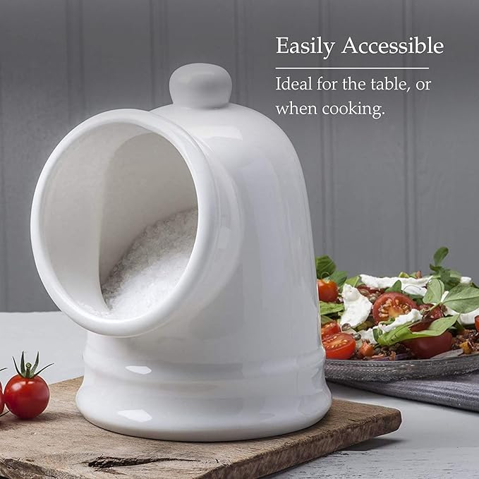 WM Bartleet & Sons 1750 T56 Traditional Porcelain Large Salt Pig – White, 14cm