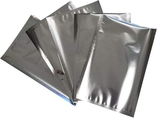 8”x12” SteelPak Textured/Embossed Mylar Aluminum Foil Vacuum Sealer Bags – Two Quart Size Hot Seal Commercial Grade Food Sealer Bags for Food Storage and Sous Vide (50) or (1000) (50)