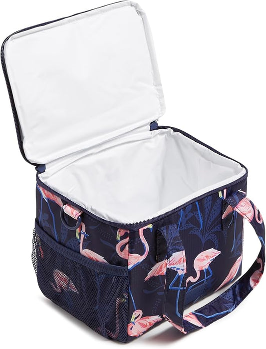 Vera Bradley Recycled Ripstop Lunch Cooler, Flamingo Party