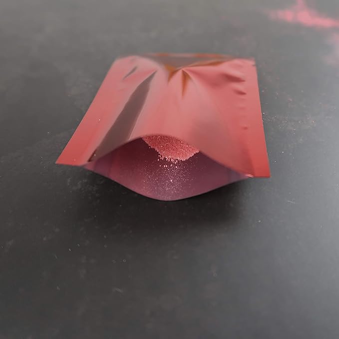 QQ Studio 100 PCS Metallic Mylar Foil Open Top Sealable Bags (9x13cm(3.5x5.1"), 100x Red)