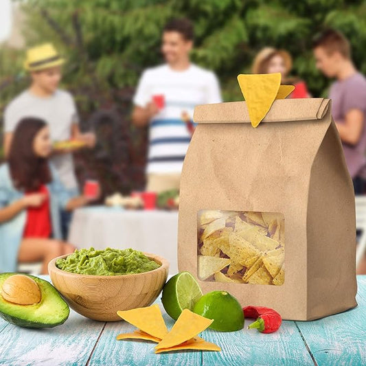 Genuine Fred, TORTILLA CLIPS - Set of 4 - Tortilla Chip Bag Closures, Chip Clips, Bag Clips - Exclusive Patented Design
