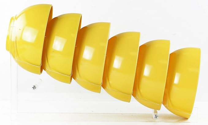 Calypso Basics by Reston Lloyd Melamine Bowl, Set of 6, Lemon Yellow