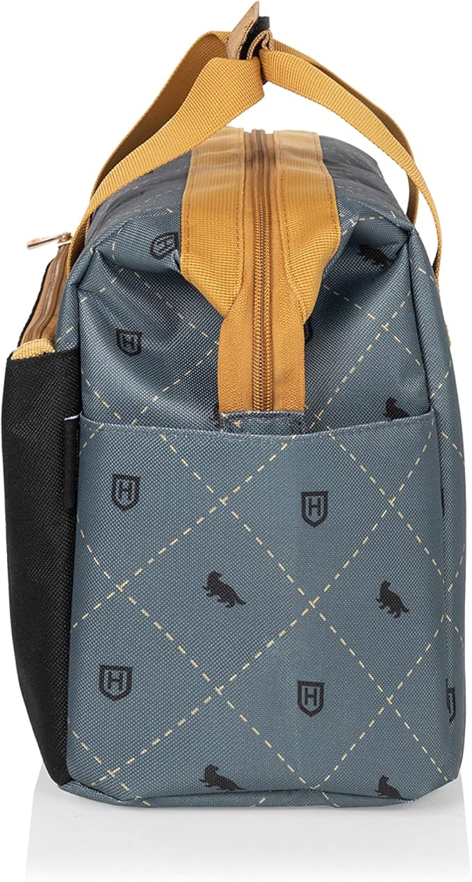 PICNIC TIME Harry Potter Hufflepuff On The Go Lunch Cooler, Soft Cooler Lunch Box, Insulated Lunch Bag, (Black with Yellow Accents)