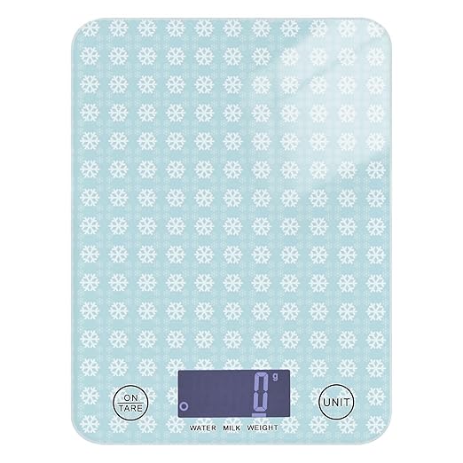 Food Scale Kitchen Scale Food Scales Digital Weight Grams and Ounces Small Electronic Food Scale for Baking Cooking Winter Snowflake