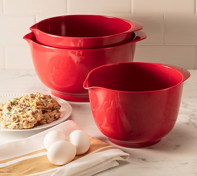 Hutzler Melamine Mixing Bowl, 2 quarts, Red