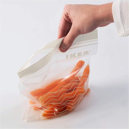 IKEA Istad Plastic Freezer Bag, Yellow/White