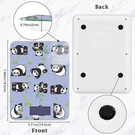 Food Scale Kitchen Scale Food Scales Digital Weight Grams and Ounces Small Electronic Food Scale for Baking Cooking Cute Panda