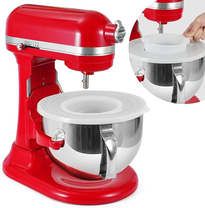 Stainless Steel Bowl for KitchenAid Professional 5 Plus Series and 6 Quart Bowl-Lift Stand Mixer,Mixing Bowl for Kitchenaid Picurean and Professional Models,(With Lid)