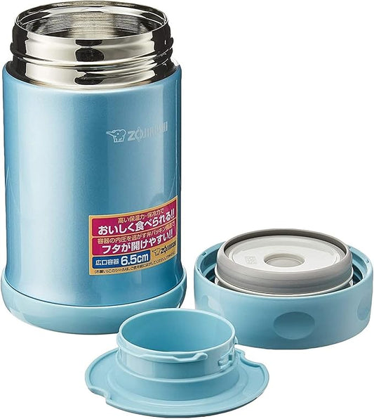 Zojirushi Stainless Steel Food Jar, Medium, Aqua Blue
