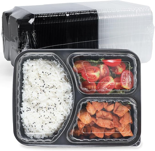 Meal Prep Container, 40-Pack Leakproof To Go Boxes with Lids 38oz BPA Free Microwave and Freezer Safe Reusable Plastic Bento Boxes Ideal for Portion Control and Food Storage