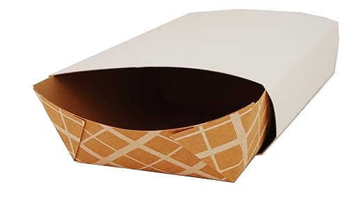 Southern Champion Tray 070500 Clay Coated Kraft Paperboard Food Tray Sleeve, For #500 Food Tray (Case of 250)