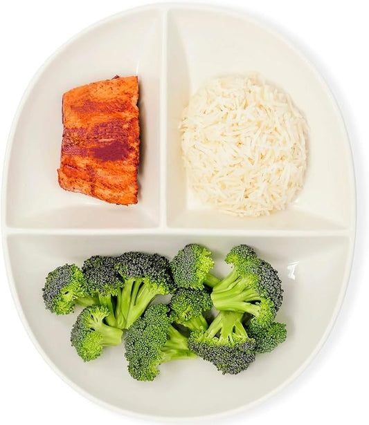 Uba Portion Control Plate (PORCELAIN) for Adults for Healthy Diet