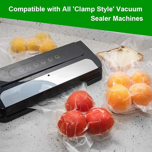 SurpOxyLoc (Total 200 Feet)4 Pack 8x50 Vacuum Sealer Bags Rolls with BPA Free and Puncture Prevention, Seal a Meal Bags Rolls Work with Any Types Sealer Machine,Great for Sous Vide Cooking