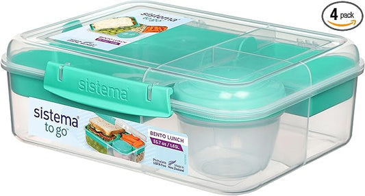 Sistema Bento Box Adult Lunch Box with 2 Compartments