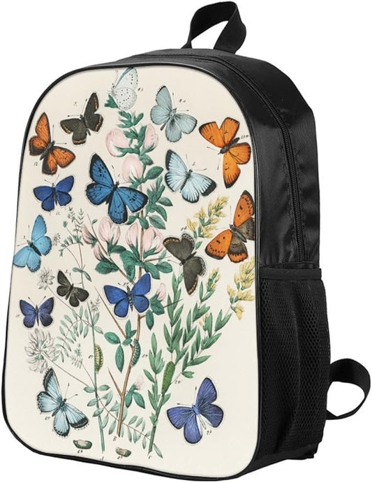 Butterfly Backpack, Butterfly Backpack For Girls Bundle 3 Pieces for Teens, Boys and Girls Butterfly Bookbag, Insulated Lunch Bag and Pencil Case Perfect for School and Everyday Use.