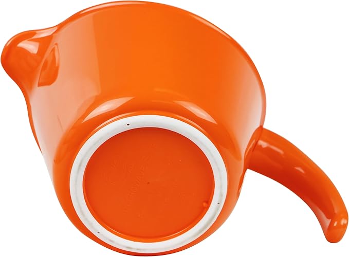 Reston Lloyd, Batter Bowl With Pour Spout, Non-Slip Base, Erogonomic Space Saving Detachable Handle, 2 QT Heavy Duty BPA-Free Microwave & Dishwasher Safe, Orange