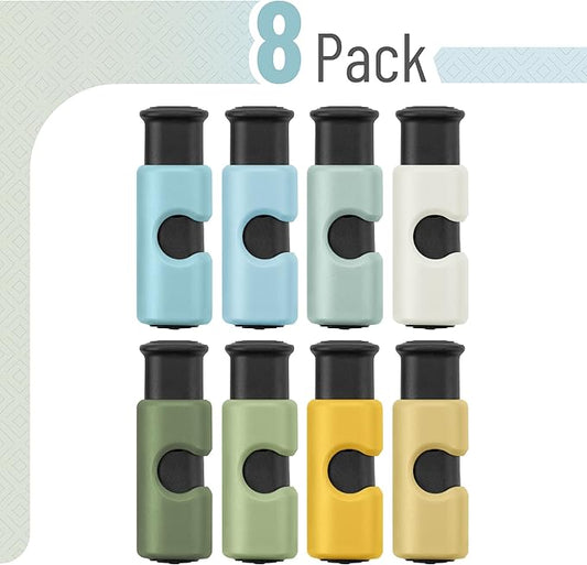 Mr. Pen- Squeeze and Lock Bread Bag Clips, 8 Pack, Sunlit Desert Squeeze and Lock Bread Clips Reusable