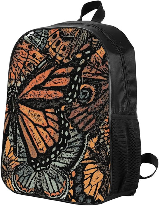 Butterfly Backpack, Butterfly Backpack For Girls 3 PCS for Teens, Boys and Girls Butterfly Bookbag, Butterfly Insulated Lunch Bag and Butterfly Pencil Case Perfect for School and Everyday Use.