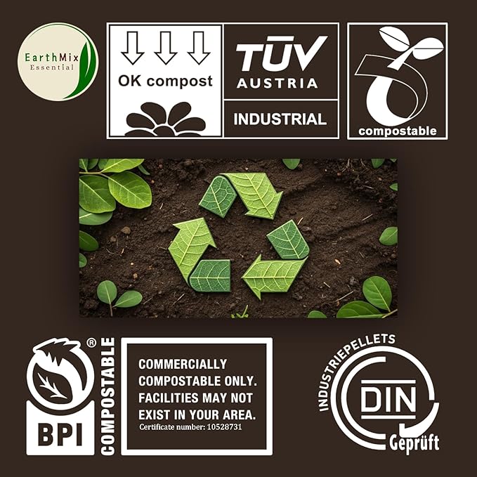150PCS Compostable Cutlery Set – Eco-Friendly, Heavy-Duty Utensils (50 Forks, 50 Spoons, 50 Knives) – Biodegradable utensils set, Disposable Silverware for Parties, BBQs, Picnics & Daily Use