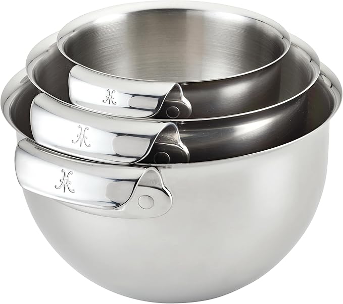 Hestan Provisions Stainless Steel Mixing Bowl Set, 3-Piece