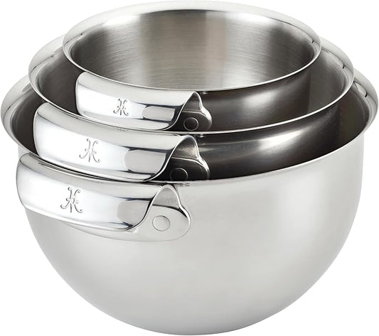 Hestan Provisions Stainless Steel Mixing Bowl Set, 3-Piece